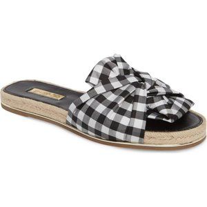 Louise et Cie Camille Espadrille Bow Slide Sandal